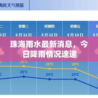 珠海雨水最新消息，今日降雨情况速递