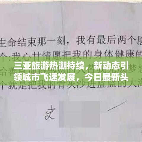 三亚旅游热潮持续，新动态引领城市飞速发展，今日最新头条