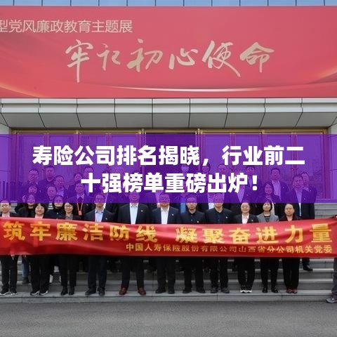 寿险公司排名揭晓，行业前二十强榜单重磅出炉！
